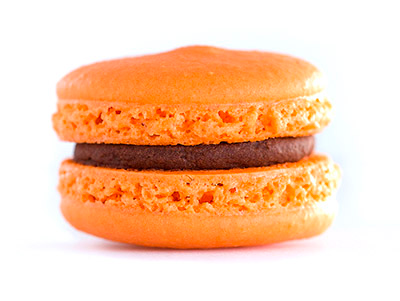 Orange Grand Marnier with Chocolate Macaron